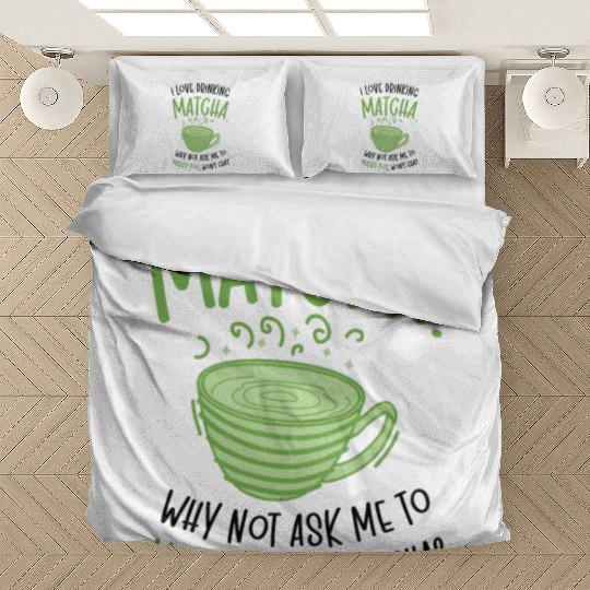 Matcha Lover Wedding Matcha Tea Pick Up Lines Bedding Sets