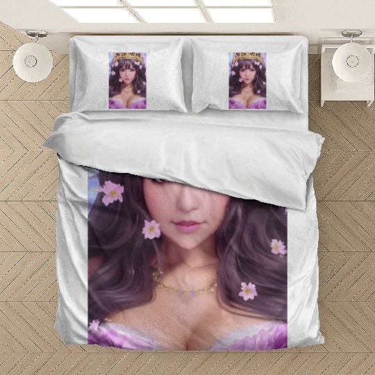 Crown and Pink flowers Bedding Sets