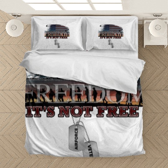 Airforce Veteran Freedom isn't Free Bedding Sets