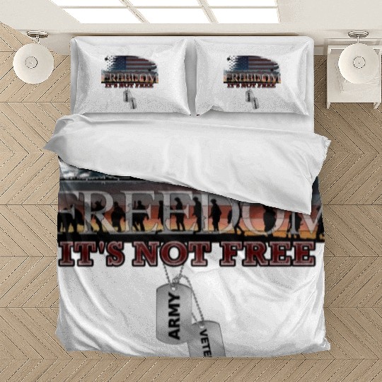 Army Veteran Freedom Isn't Free Bedding Sets