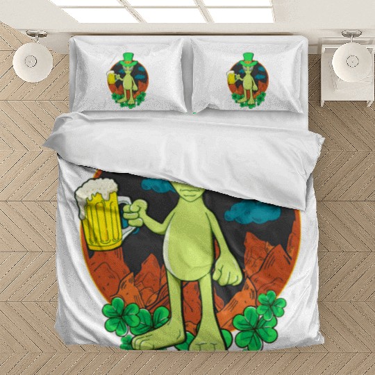 St Patrick's Day Drinking Alien Bedding Sets