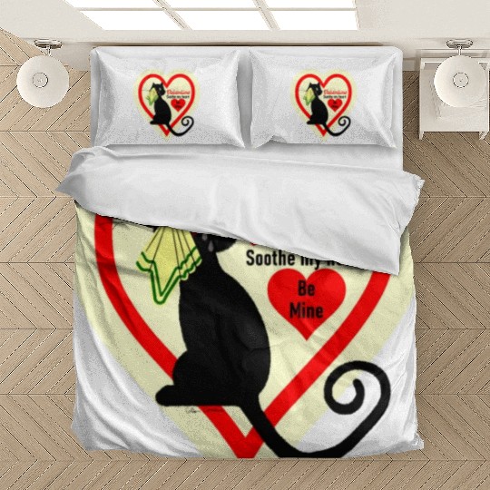 Crying Black Cat Old Fashioned Valentine Vintage S Bedding Sets