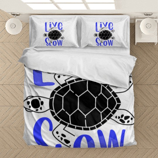 Relax and Live Slow Sea Turtle Beachy Vacation Bedding Sets