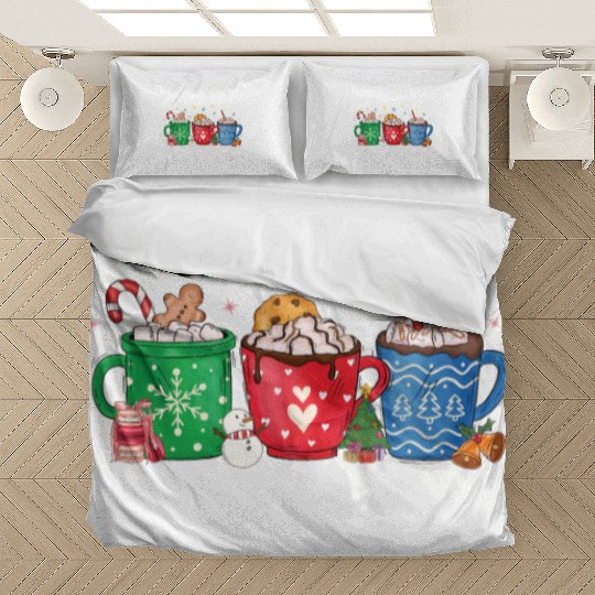 Christmas Hot Chocolate Peppermint Mocha Bedding Sets