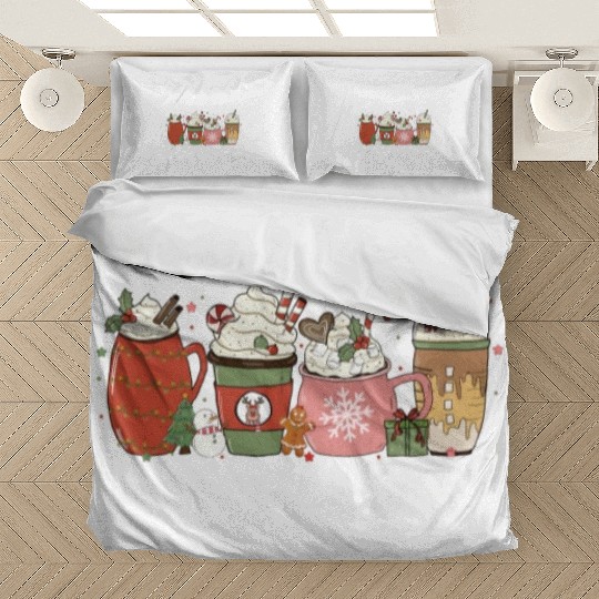 Christmas Hot Chocolate Peppermint Mocha Bedding Sets