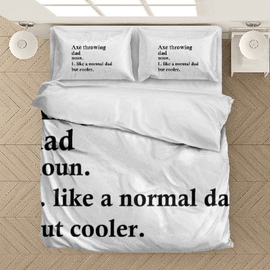 Axe Throwing Dad Funny Sport Definition Bedding Sets
