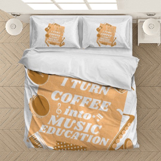 Music Teacher Coffee Bedding Sets