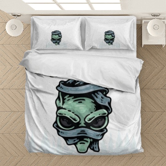 Alien Galaxy Lover I Come In Peace Or Maybe Not Bedding Sets
