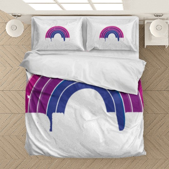 Bi AF Bisexual Pride Flag Rainbow Bedding Sets