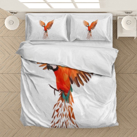 Colourful Macaw Parrots - Modern Bird Design Bedding Sets