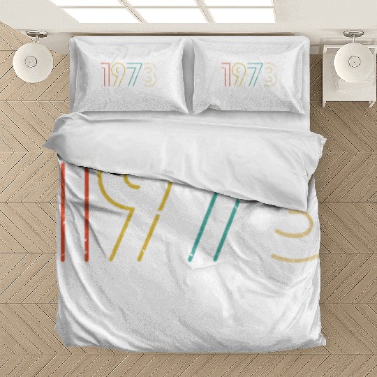 50 Years Vintage 1973 Retro 50th Birthday Bedding Sets