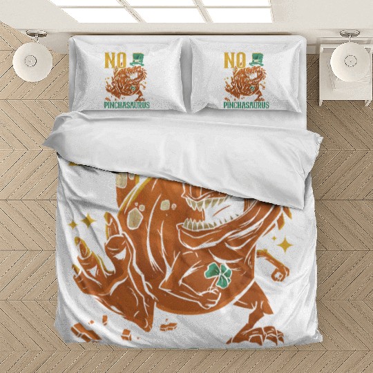 No Pinchasaurus Saint Patrick's Day Dinosaur Lover Bedding Sets