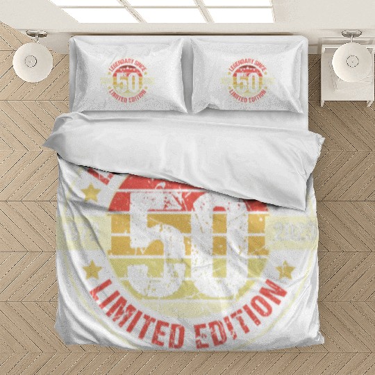 50 Years Vintage 1973 Retro 50th Birthday Bedding Sets