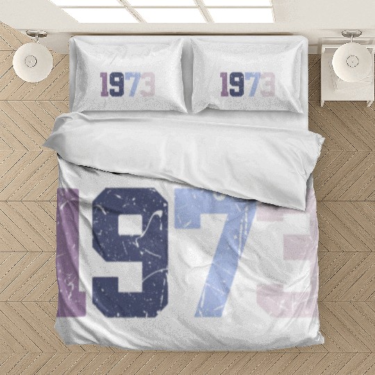 50 Years Vintage 1973 Retro 50th Birthday Bedding Sets