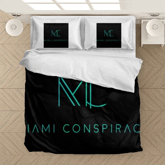 Miami Conspiracy Green Logo Bedding Sets