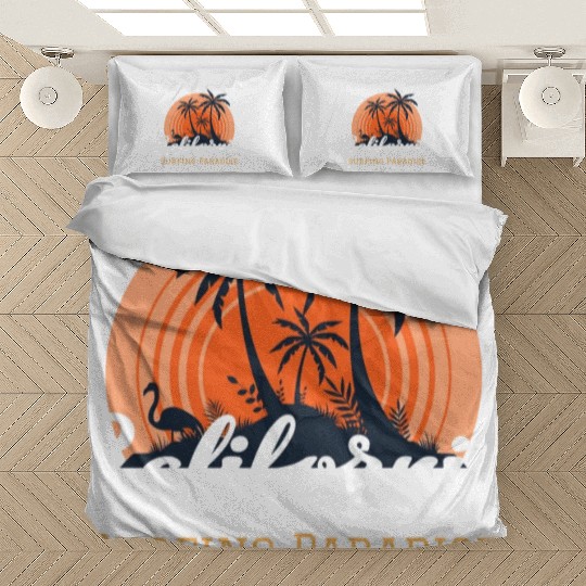 California surfing paradise Bedding Sets