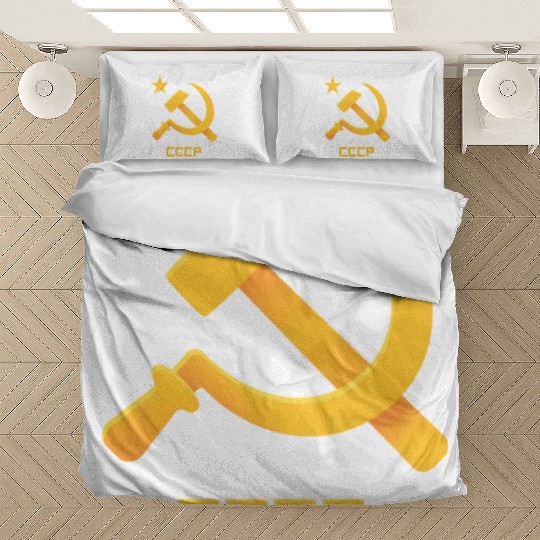 USSR Soviet Union Russia Hammer Sickel USSR Flag C Bedding Sets