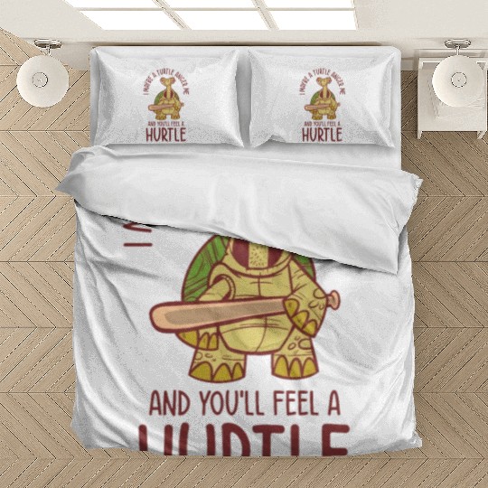 Mean Turtle Reptile Nature Turtle Lover Aquatic Bedding Sets