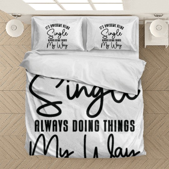 Awesome Single Independent Solo Single Quotes Bedding Sets