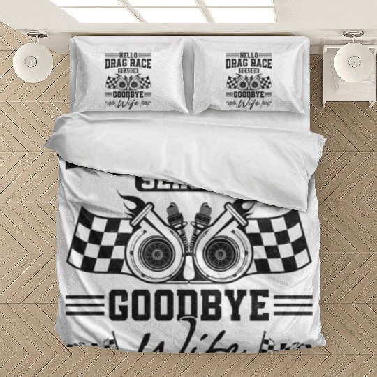 Drag Racing Race Car Husband Bedding Sets