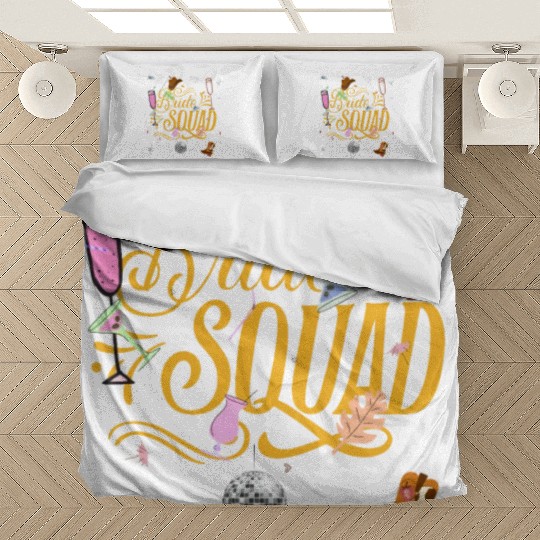 Bachelorette cowgirl disco 80s party Bedding Sets