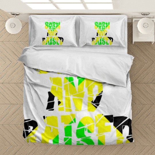 Jamaican Pride 'Born and Raised' Cotton Bedding Sets