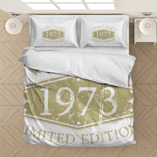 50 Years Vintage 1973 Retro 50th Birthday Bedding Sets