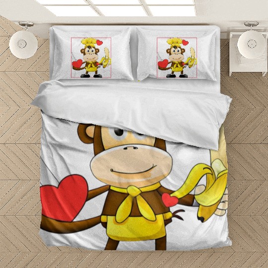 Banana monkey cooks Bedding Sets