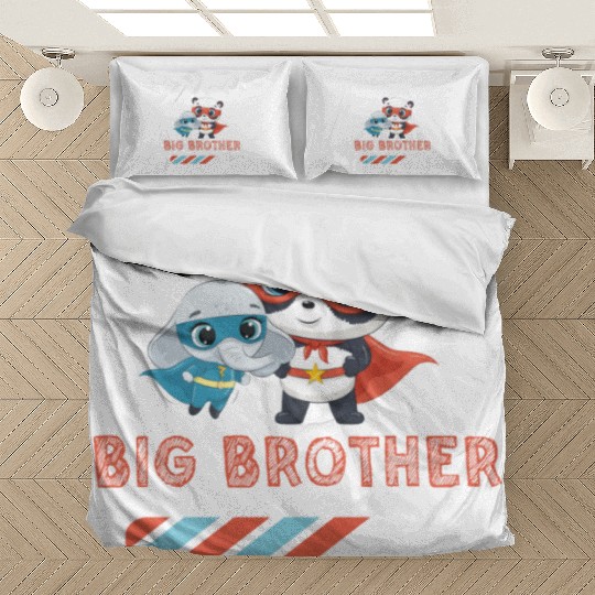 Big brother super hero panda elephant 2023 Bedding Sets