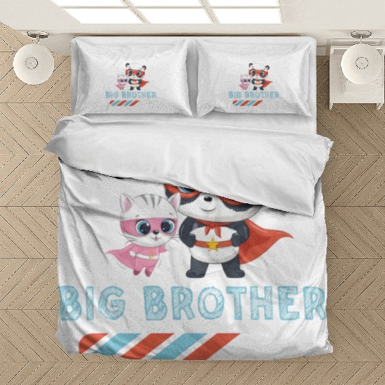 Big brother super hero panda cat 2023 Bedding Sets