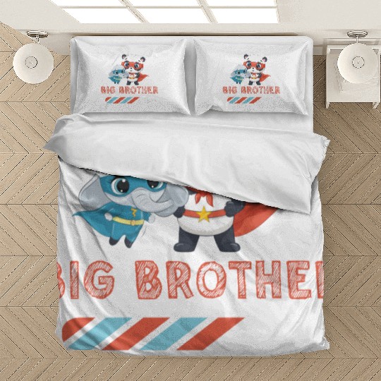 Big brother super hero panda elephant 2023 Bedding Sets