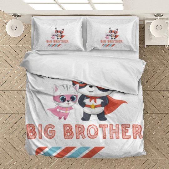 Big brother super hero panda cat 2023 Bedding Sets