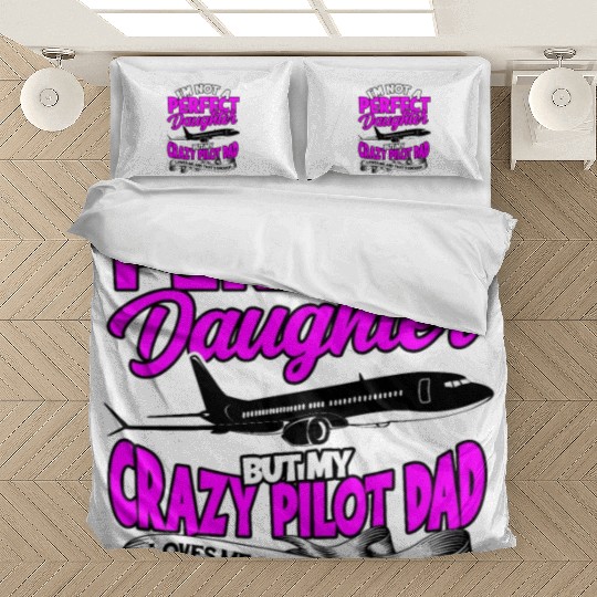 Pilot Daughter Airplane Aviation Job aircraft Bedding Sets