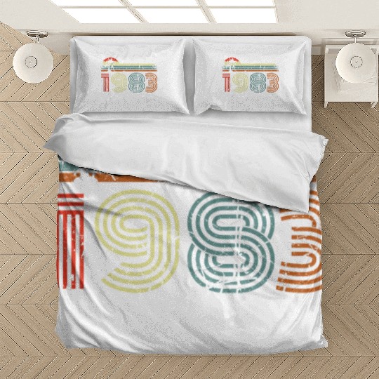 40 Years Vintage 1983 Retro 40th Birthday Bedding Sets