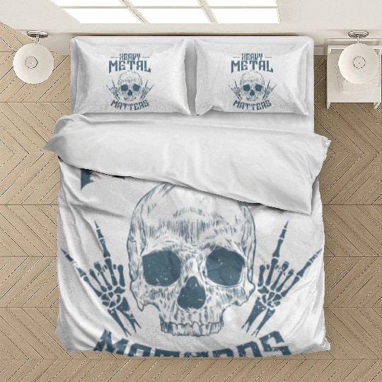 Heavy Metal Matters Bonehead Music Bedding Sets