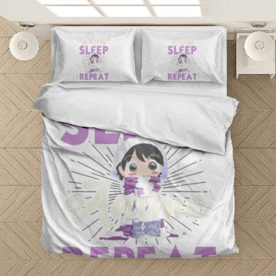 Eat Sleep Anime Repeat Japanese Manga Lover Cospla Bedding Sets