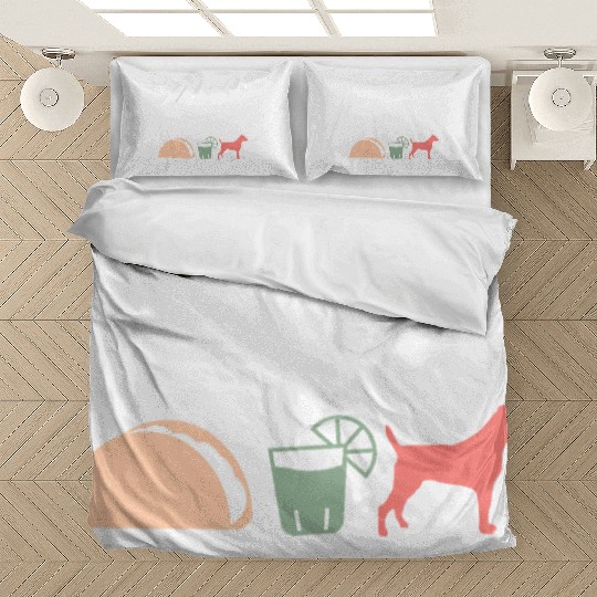 I'm A Simple Woman Tacos Tequila Jack Russell Bedding Sets