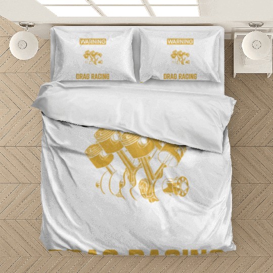 Drag Racing Race Car Warning May Bedding Sets