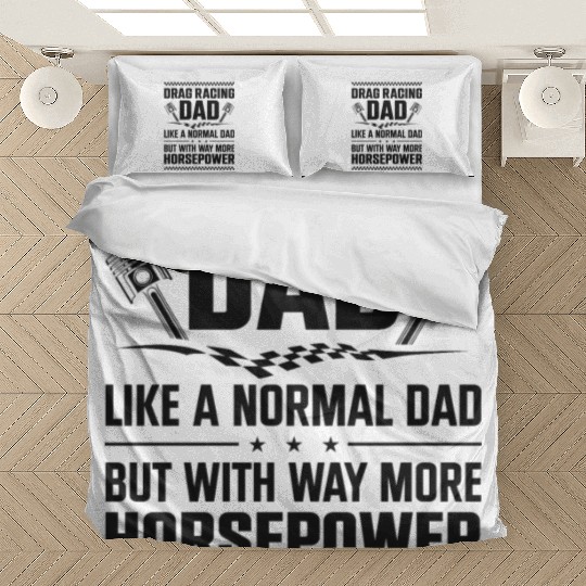 Drag Racing Race Car Dad Vintage Bedding Sets