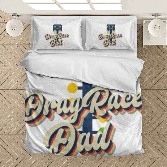 Drag Racing Race Car Dad Retro Bedding Sets