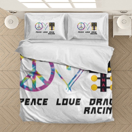 Drag Racing Race Car Girl Retro Bedding Sets