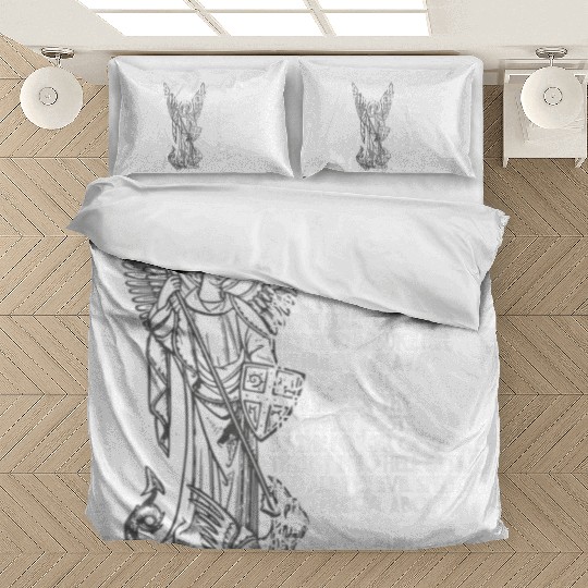 Saint Michael the Archangel Prayer Catholic Tradit Bedding Sets