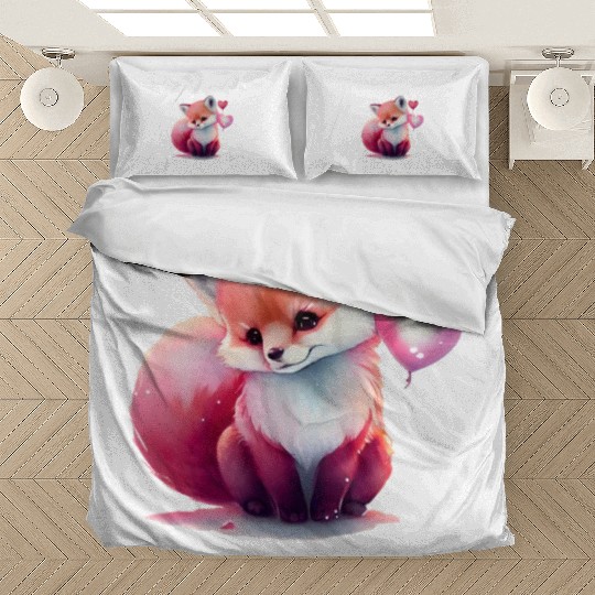 All you need is love with heart Owl Valentine's Bedding Sets