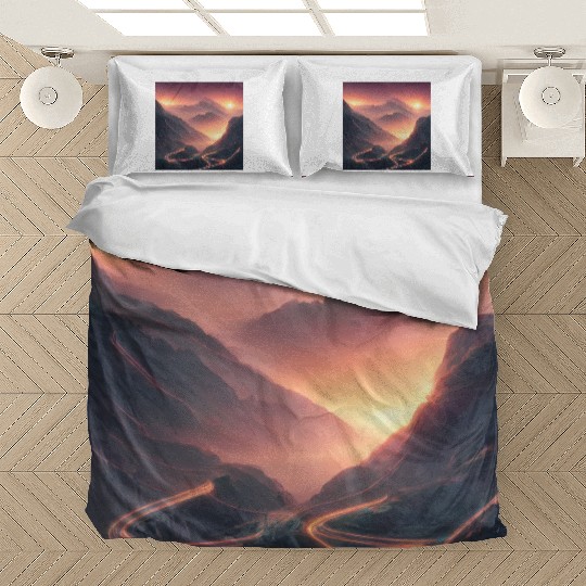 Sunrise at the Tunnel View Point Bedding Sets