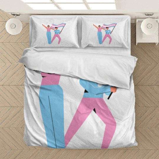 lesbian lgbtq pride valentine day 2023 valentines Bedding Sets