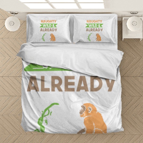 Gift 2 years birthday girl boy Ape Monkey Bedding Sets