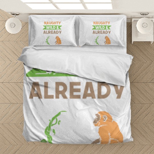 Gift 7 years birthday girl boy Ape Monkey Bedding Sets