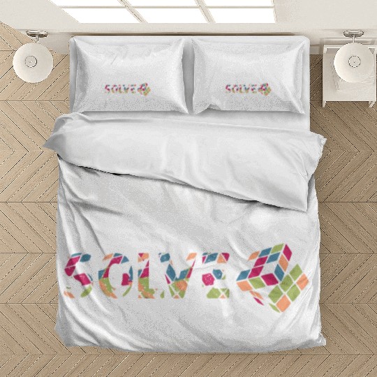 Eat Sleep Solve Repeat Math Speed Cubing Genie Bedding Sets