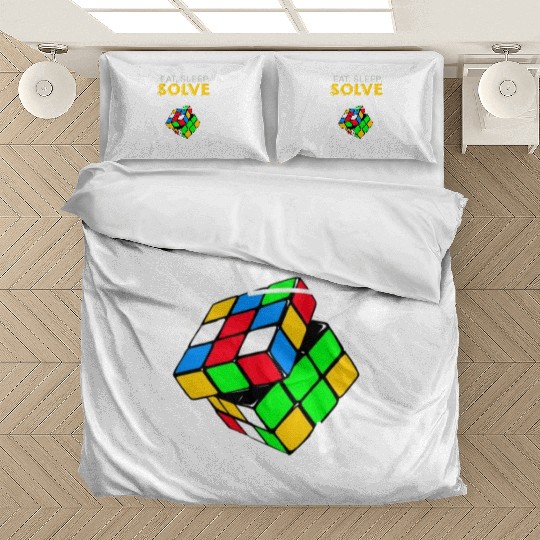 Eat Sleep Solve Repeat Math Speed Cubing Genie Bedding Sets