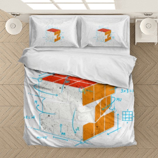 Eat Sleep Solve Repeat Math Speed Cubing Genie Bedding Sets